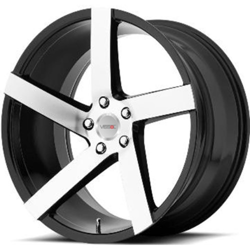 Легковой диск Vissol V-080L 8,5x19 5x120 ET15 74,1 Black With Machined Face