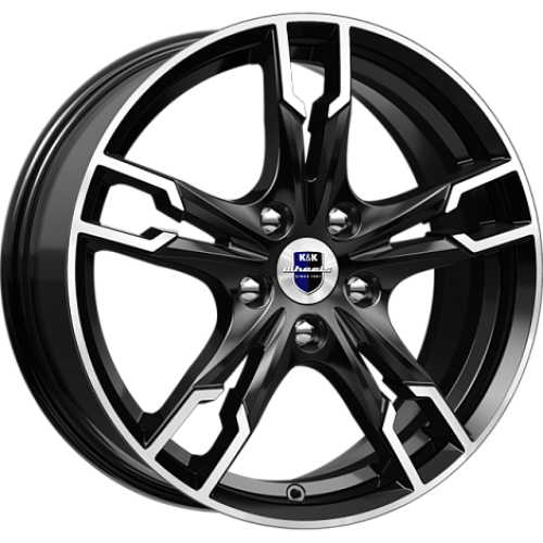 Легковой диск КиК Солар 7x17 5x112 ET49 57,1 Алмаз черный