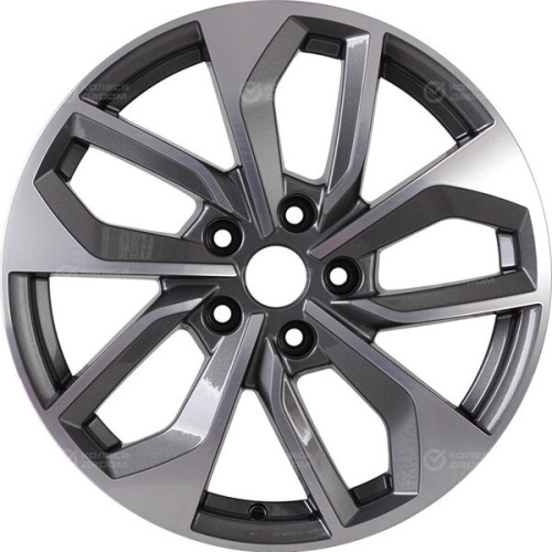 Колесный диск Carwel Эльтон 1703 7xR17 5x114.3 ET45 DIA67.1 серый с полированной лицевой частью