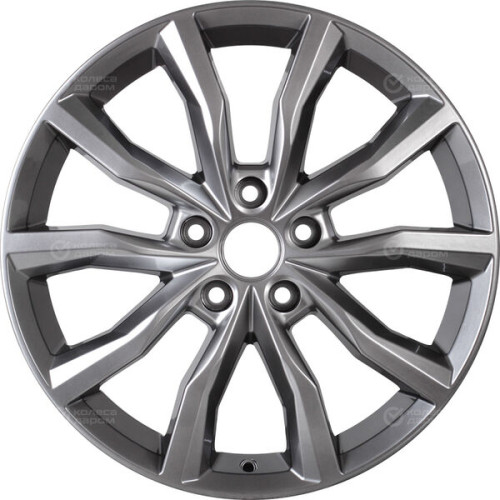 Колесный диск КиК Портер 7.5xR18 5x114.3 ET37 DIA66.6 темно-серебристый