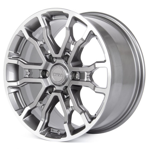 Легковой диск Skill Wheels SV115 9x18 6x139,7 ET45 95,1 графит глянцевый + полированный обод
