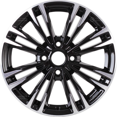 Колесный диск СКАД Ламар 6.5xR16 4x108 ET37.5 DIA63.35 черный глянцевый с полированной лицевой поверхностью