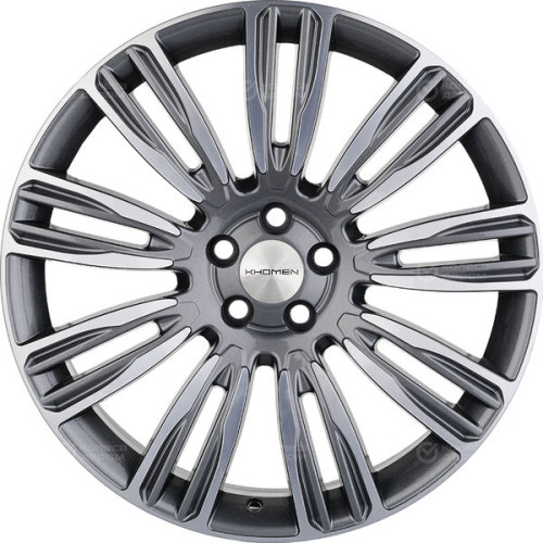 Колесный диск KHOMEN KHW2004 (Velar) 8.5xR20 5x108 ET45 DIA63.4 насыщенный темно-серый полностью полированный