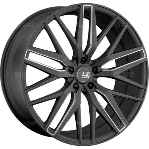 Колесный диск LS FlowForming LS RC77 9xR22 5x114.3 ET45 DIA73.1 черный с полированной лицевой частью