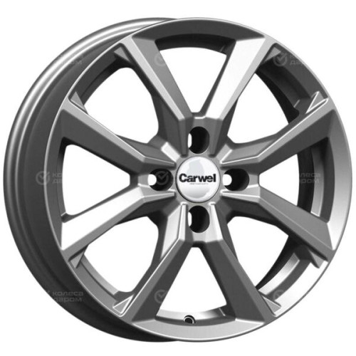 Колесный диск Carwel Сегун 272 6.5xR16 4x100 ET36 DIA67.1 темно-серебристый