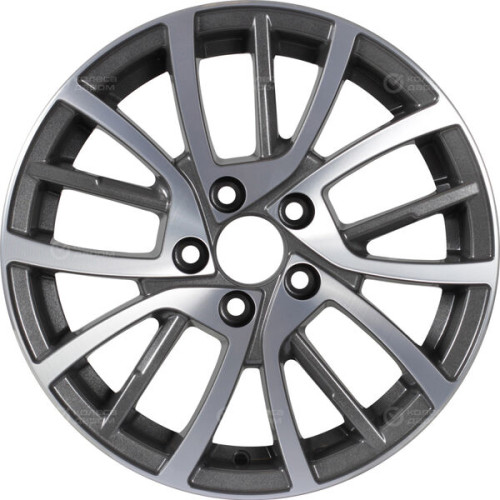 Колесный диск Tech Line 548 6xR15 5x100 ET40 DIA57.1 серый с алмазной проточкой