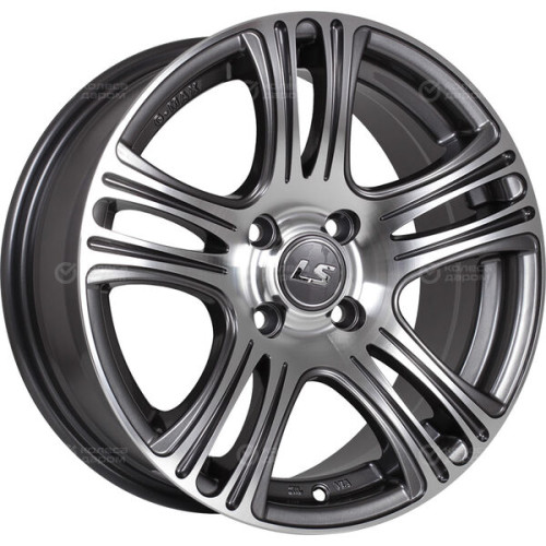 Колесный диск LS LS 318 6.5xR15 4x100 ET40 DIA73.1 насыщенный темно-серый полностью полированный