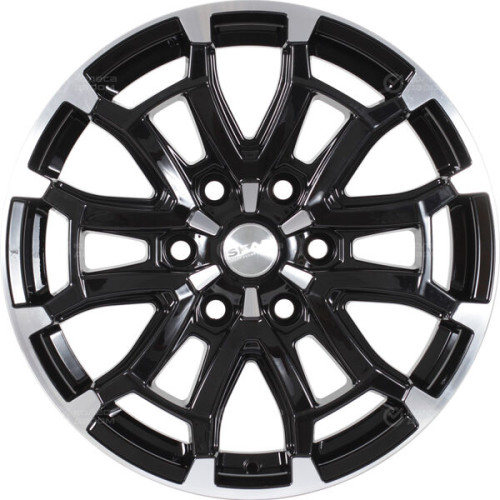 Колесный диск СКАД Авилис 8xR18 6x139.7 ET25 DIA106.1 черный глянцевый с полированной лицевой поверхностью