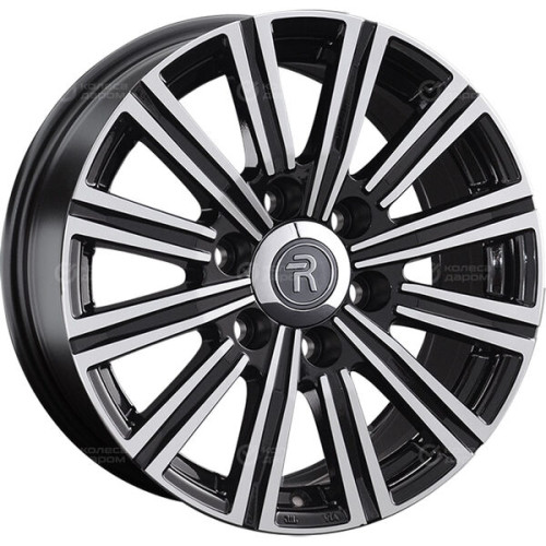 Колесный диск Replay MI148 7.5xR17 6x139.7 ET38 DIA67.1 черный глянцевый с полированной лицевой частью