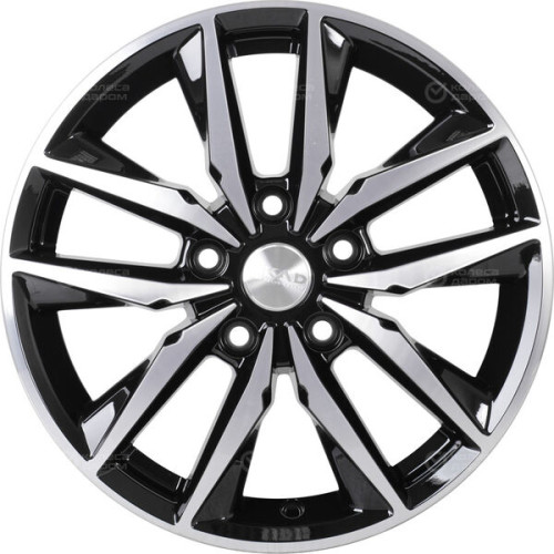 Колесный диск СКАД Тирион 6.5xR16 5x100 ET43 DIA57.1 черный глянцевый с полированной лицевой поверхностью