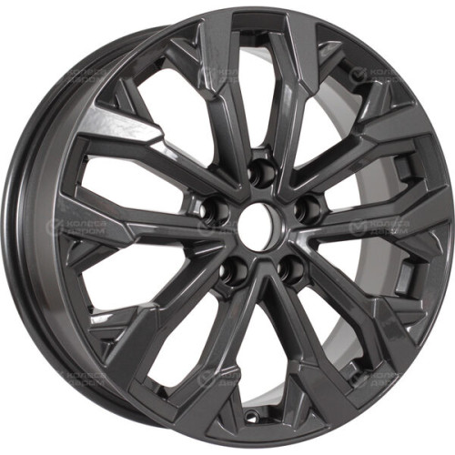 Колесный диск КиК Морейн 6.5xR17 5x114.3 ET45 DIA67.1 насыщенный темно-серый полностью полированный