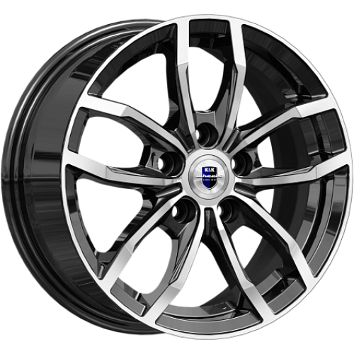 Легковой диск КиК Фрост 6,5x15 5x114,3 ET43 66,1 Алмаз черный (уценка: мятый обод)