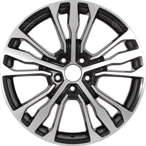 Колесный диск RST R188 7xR18 5x108 ET33 DIA60.1 глянцевый черный с полированной лицевой частью