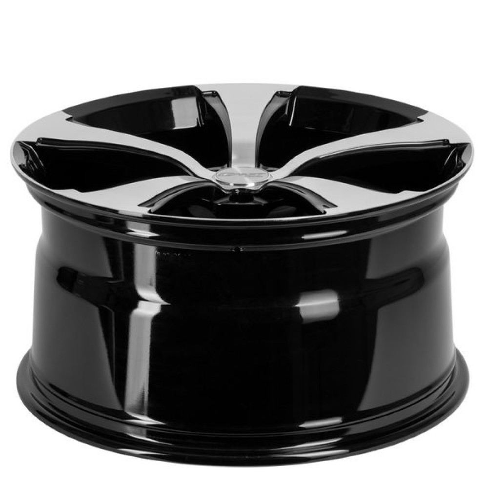 Легковой диск CMST CS727 10x21 5x112 ET54 66,6 чёрный + полированные спицы