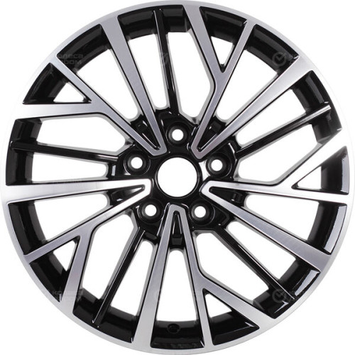 Колесный диск KHOMEN KHW1717 (Changan CS35/CS35 Pro) 7xR17 5x110 ET46 DIA63.3 глянцевый черный с полированной лицевой частью
