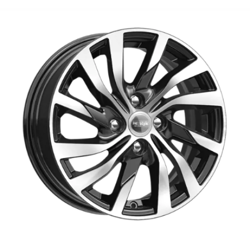 Легковой диск КиК КС882 6x15 4x100 ET40 60,1 Алмаз черный