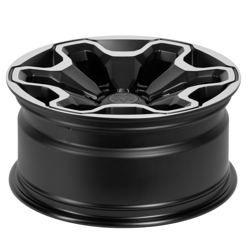 Легковой диск Skill Wheels SV212 9x18 6x139,7 ET19 77,8 чёрный матовый + полированные спицы