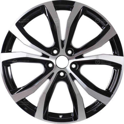 Колесный диск Replay TY283 8xR18 5x114.3 ET35 DIA60.1 черный глянцевый с полированной лицевой частью