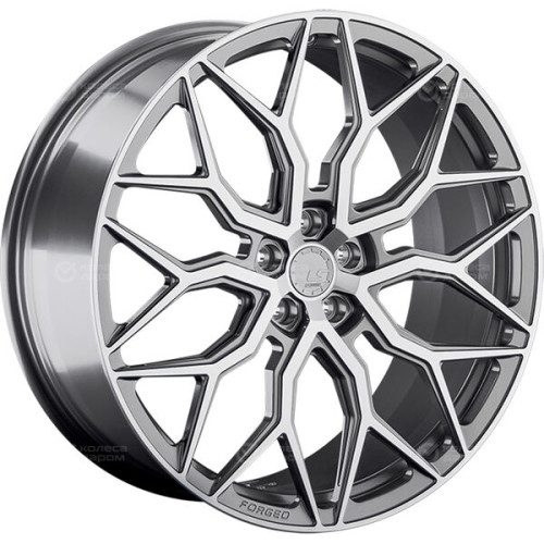 Колесный диск LS Forged LS FG13 10.5xR23 5x112 ET31 DIA66.6 темно-серый матовый ,частично полированный