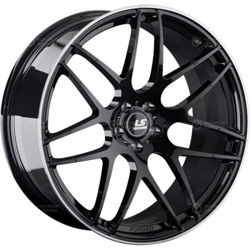 Колесный диск LS Forged FG09 10xR21 5x112 ET52 DIA66.6 черный, с полированным ободом