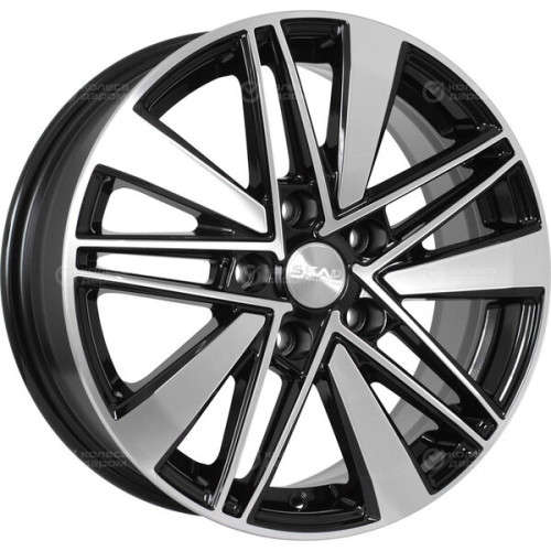 Колесный диск СКАД Тайто 6.5xR16 5x114.3 ET45 DIA67.1 черный глянцевый с полированной лицевой поверхностью