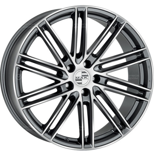 Колесный диск MAK Leipzig-D 10.5xR20 5x130 ET55 DIA71.6 серый с полированной лицевой частью