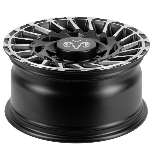 Легковой диск Skill Wheels SV093 8,5x17 8x165,1 ET25 121,3 чёрный матовый + полированные спицы