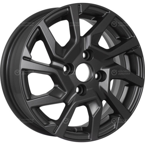 Колесный диск KDW KD1420 5.5xR14 4x98 ET35 DIA58.5 черный матовый