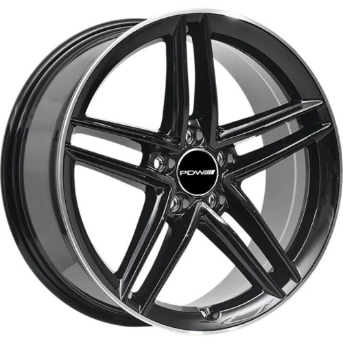 Легковой диск PDW FF2127 8,5x18 5x112 ET40 66,56 Gloss Black Machine Edge
