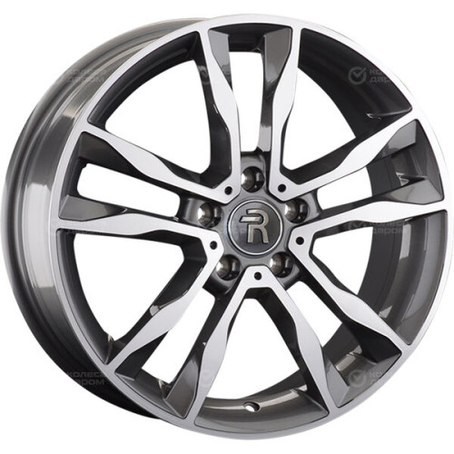 Колесный диск Replay VV203 7xR18 5x112 ET43 DIA57.1 глянцевый темно-серый с полированной лицевой частью