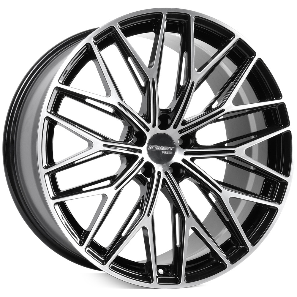 Легковой диск CMST SL405 9x21 5x112 ET25 66,6 Черный + полированные спицы