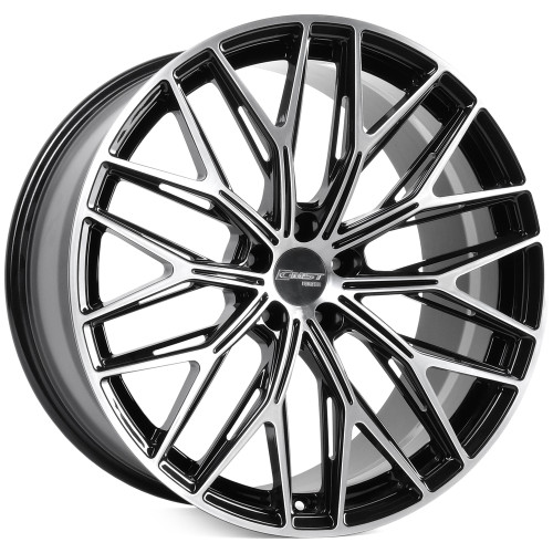 Легковой диск CMST SL405 9x21 5x112 ET25 66,6 Черный + полированные спицы