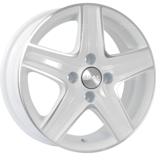 Колесный диск СКАД Магнум 5.5xR14 4x98 ET38 DIA58.6 белый с полированной лицевой частью