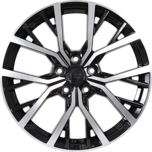 Колесный диск KHOMEN KHW1806 (Sportage) 7xR18 5x114.3 ET48.5 DIA67.1 глянцевый черный с полированной лицевой частью