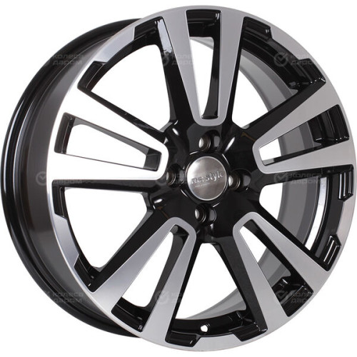 Колесный диск iFree Original КС874 (17_Vesta Cross) 6.5xR17 4x100 ET43 DIA60.1 черный глянцевый с полированными элементами лицевой поверхности