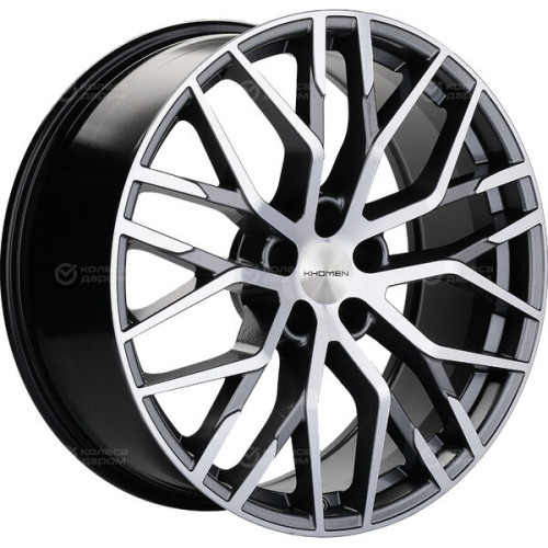 Колесный диск KHOMEN KHW2005 (Exeed VX) 8.5xR20 5x108 ET36 DIA65.1 насыщенный темно-серый полностью полированный