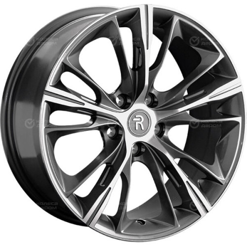 Колесный диск Replay GS46 8xR18 5x114.3 ET34 DIA67.1 серый с полированной полкой
