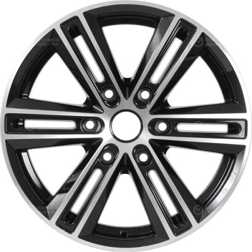 Колесный диск X-trike X124 7.5xR17 6x139.7 ET36 DIA100.1 черный глянцевый с полированной лицевой поверхностью