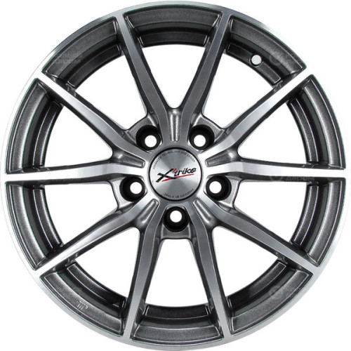 Колесный диск X-trike X111 6.5xR15 5x114.3 ET40 DIA66.1 темно-серебристый с полированной лицевой частью
