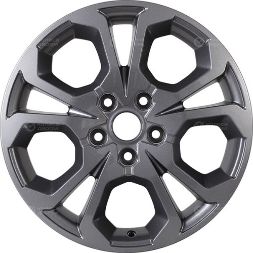 Колесный диск KHOMEN KHW1711 (17_ZV Chery tigo 7pro) 6.5xR17 5x108 ET33 DIA60.1 насыщенный темно-серый