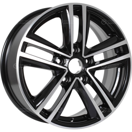Колесный диск iFree Катар 6.5xR16 5x112 ET46 DIA57.1 чёрный глянцевый с полированной лицевой частью