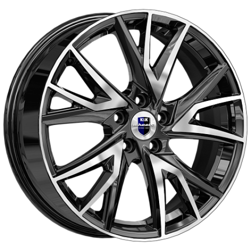 Легковой диск КиК Кайлас 6,5x18 5x108 ET52 60,1 Алмаз черный (уценка: имеется дефект)