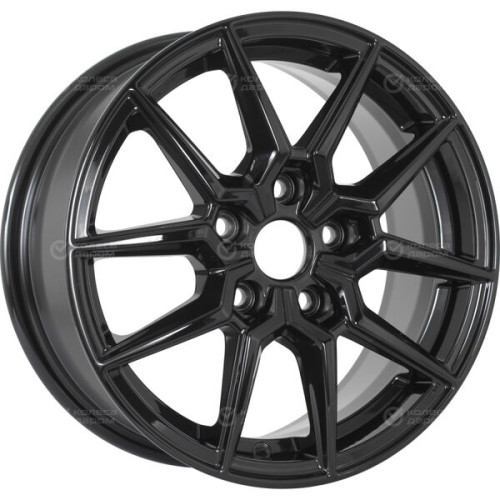 Колесный диск WUP Up117 6.5xR15 5x114.3 ET43 DIA66.1 черный глянцевый