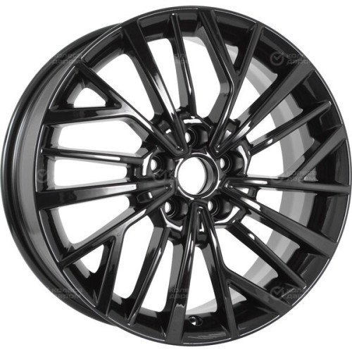 Колесный диск Carwel Токо 1717 7xR17 5x114.3 ET49 DIA67.1 черный глянцевый