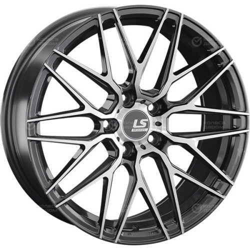 Колесный диск LS FlowForming LS RC13 8xR18 5x112 ET40 DIA66.6 насыщенный темно-серый полностью полированный
