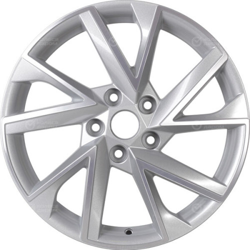 Колесный диск Carwel Тоджа 1714 7xR17 5x114.3 ET45 DIA67.1 серебристый с полированной лицевой частью