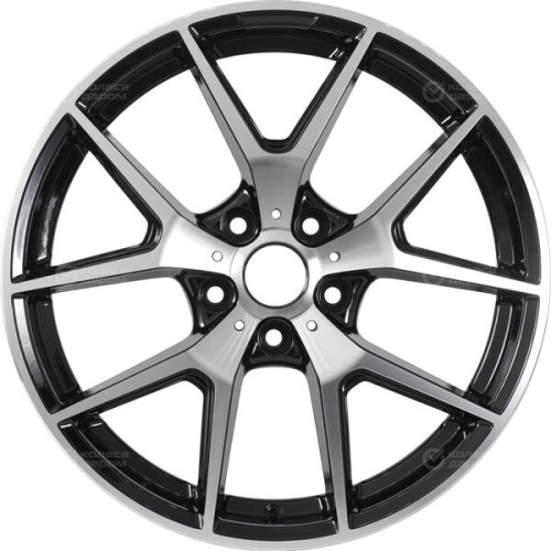 Колесный диск Replay LX170 8xR18 5x114.3 ET30 DIA60.1 черный глянцевый с полированной лицевой частью