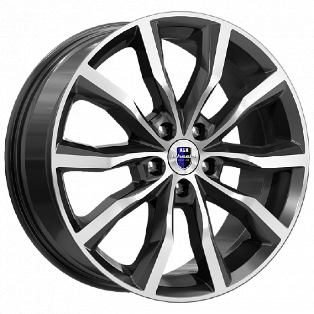 Легковой диск КиК Портер 7,5x18 5x115 ET40 70,2 Алмаз черный (уценка: замятие обода)