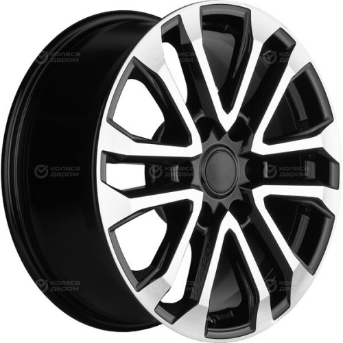 Колесный диск Carwel Пур 1805 7.5xR18 6x139.7 ET36 DIA100.1 чёрный глянцевый с полированной лицевой частью