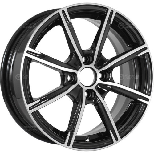 Колесный диск iFree Uno Калибр 6xR15 4x100 ET38 DIA67.1 (уценка) чёрный глянцевый с полированной лицевой частью